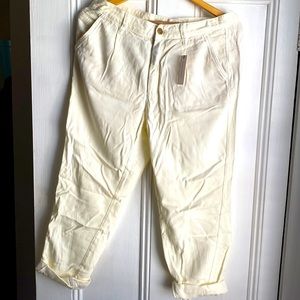 Anthropologie white capris